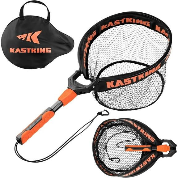 KastKing Titanet Fishing Net, Aluminum Handle, Non-Slip Grip, Compact Bag