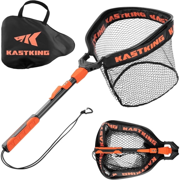 KastKing Titanet Folding Fishing Net, Aluminum Frame, PVC Mesh, Hi-Vis Grip