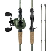 KastKing Twin-Tip Fishing Rod and Reel Combo, Spinning & Casting Combo, Fishing Poles and Reels Combo 2-Piece Rods with Extra Tips-Spartacus II