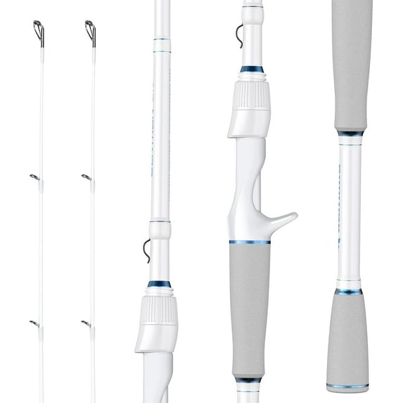 KastKing Centron Lite Twin Tip Fishing Rods, IM6 Graphite Blanks, Twin Tip Fishing Rods, Stainless Steel Guides with Ceramic Rings, Split or Full Rear EVA Handle Design, Drop Shot Hook Keeper