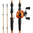 thumbnail image 1 of KastKing Lethal Blaze Twin-Tip Rod & Reel Combo, IM6 Graphite, 1 of 16