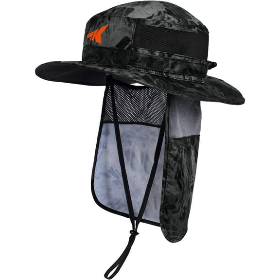 KastKing UPF 50 Boonie Hat Fishing Hat with Removable Neck Flap Sun Hats for Men