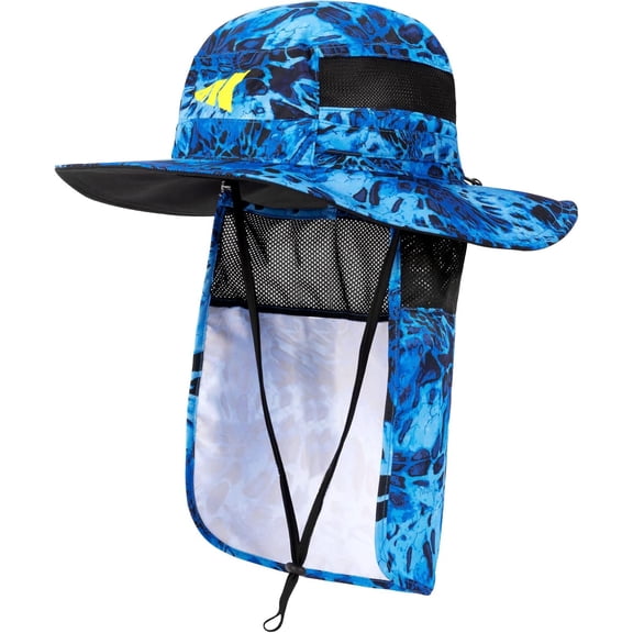 KastKing UPF 50 Boonie Hat Fishing Hat with Removable Neck Flap Sun Hats for Men