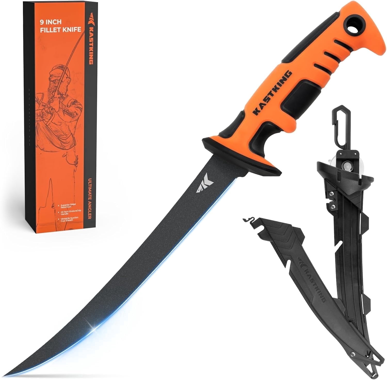 KastKing, Angler Fillet Knife, 9 inch, Razor Sharp Stainless Steel ...
