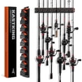 thumbnail image 1 of KastKing GravityLock Fishing Rod Holder, Wall Mounted Rack, Holds Up to 9 Rods or Combos, Heavy-Duty Garage Storage-V9, 1 of 8