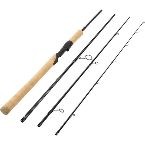 KastKing  Valiant Eagle Passage Travel Fishing Rods, 4  Pc Pack Rods, Spinning,IM6 Graphite Blank, Ti Oxide LTS Ring Guides
