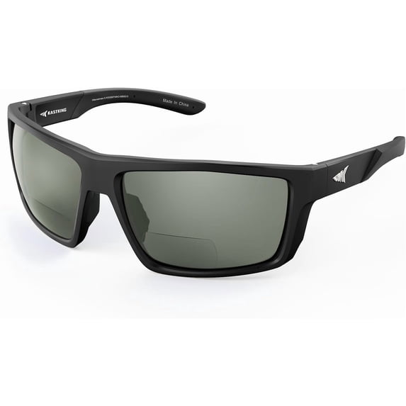 KastKing Waccamaw Polarized Bifocal Sunglasses, x1.5 Magnifications, Wrap Around Sport Reader Sunglasses for Men
