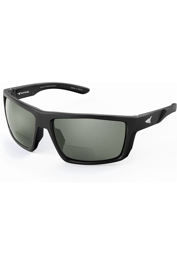 Waccamaw Polarized Bifocal Sunglasses, x2.0 Magnifications, Wrap Around Sport Reader Sunglasses for Men