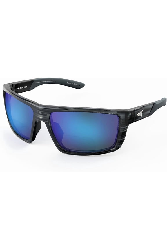 Waccamaw Polarized Bifocal Sunglasses,x2.5 Magnifications, Wrap Around Sport Reader Sunglasses for Men