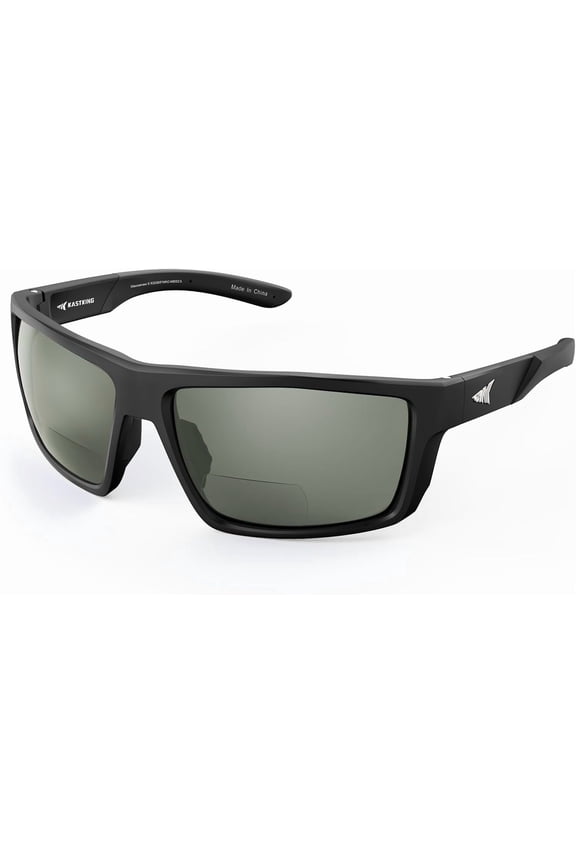 Waccamaw Polarized Bifocal Sunglasses x2.5 Magnifications, Wrap Around Sport Reader Sunglasses for Men