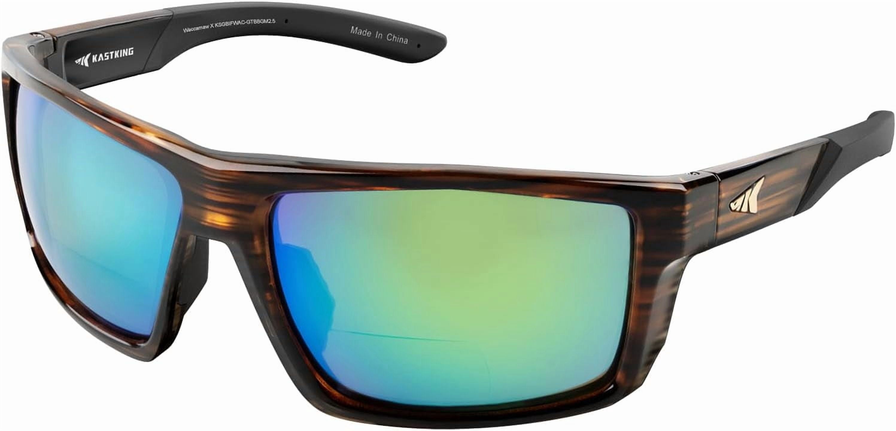 KastKing Waccamaw Polarized Bifocal Sunglasses, x1.5 Magnifications, Wrap Around Sport Reader Sunglasses for Men