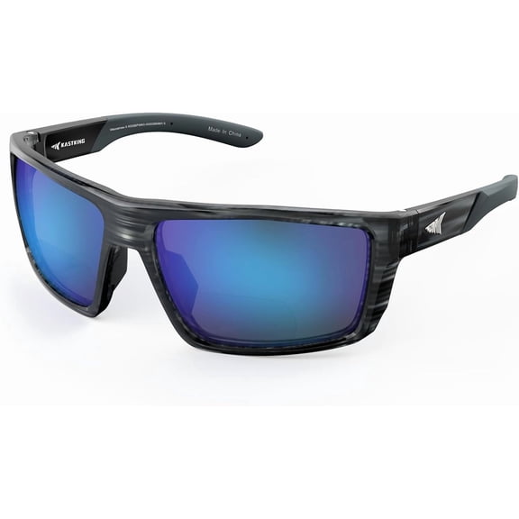 KastKing Waccamaw Polarized Bifocal Sunglasses, x1.5  Magnifications, Wrap Around Sport Reader Sunglasses for Men