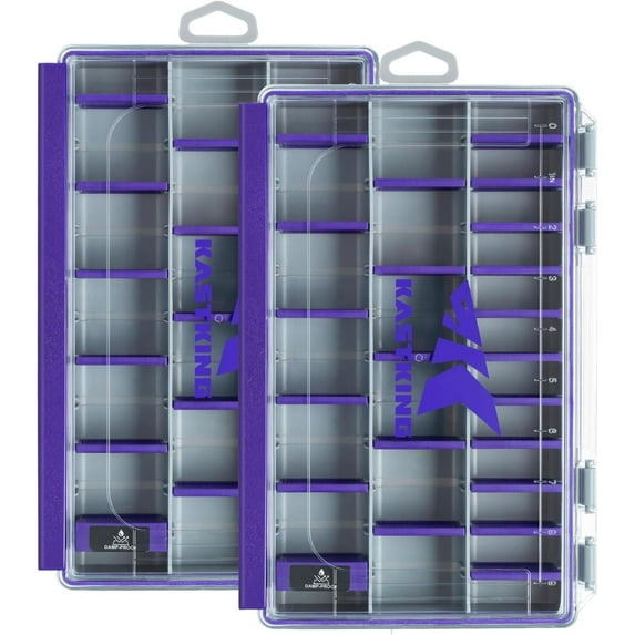 KastKing Waterproof Tackle Box 3600 Tackle Trays, Fishing Tackle Box Organizer with Removable Dividers