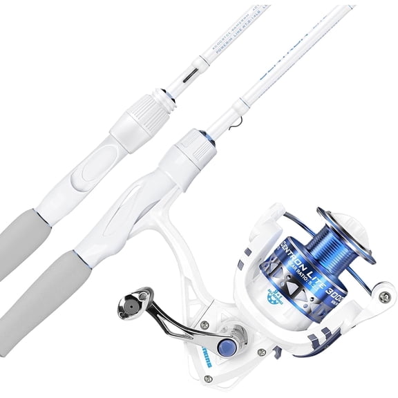 KastKing Centron Lite Spinning Fishing Reel Combo 6'0" L 500 Reel,White