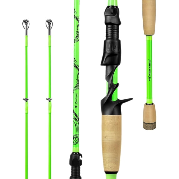 KastKing Zephyr Dual Tip Fishing Rod-Green Casting Rods & Spinning Rods