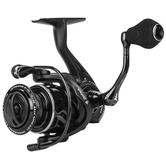 KastKing 500 Spinning Reel Graphite Frame 5.2:1 Gear Ratio 7+1 Ball Bearings Fresh and Saltwater-Zephyr-Black