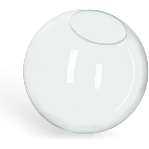 KastLite 12" Clear Acrylic Lamp Post Globe | Smooth Textured with 5.25" Neckless Opening | Manufactured by Crown Plastics