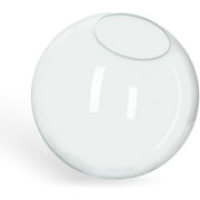 KastLite 12 Clear Acrylic Lamp Post Globe | Smooth Textured with 5.25 Neckless Opening | Manufactured by Crown Plastics
