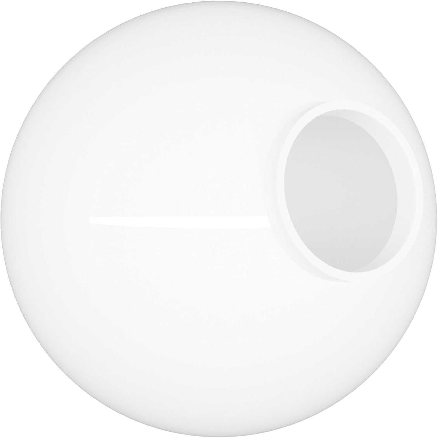 12 Inch Clear Acrylic Lamp Post Globe – 3.91 Inch Solid Flange Neck, UV Resistant & Shatterproof