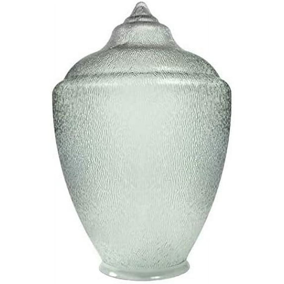 KastLite 88067-CL-4F Polycarbonate Clear Acorn with Fitter Neck | 17.6" Height x 11.56" Width x 3.88" Outside Diameter | Manufactured by Crown Plastics