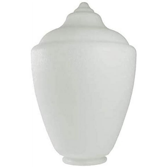 KastLite 88467-WH-4F Polyethylene White Acorn with Fitter Neck | 17.6" Height x 11.56" Width x 3.2" Interior Diameter | Manufactured by Crown Plastics
