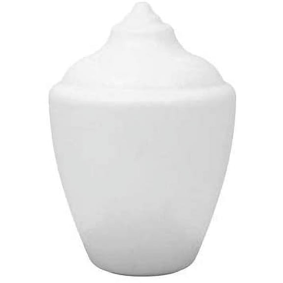 KastLite 88467-WH-5N Polyethylene White Acorn Neckless | 16.65" Height x 11.56" Width x 5.25" Interior Diameter | Manufactured by Crown Plastics