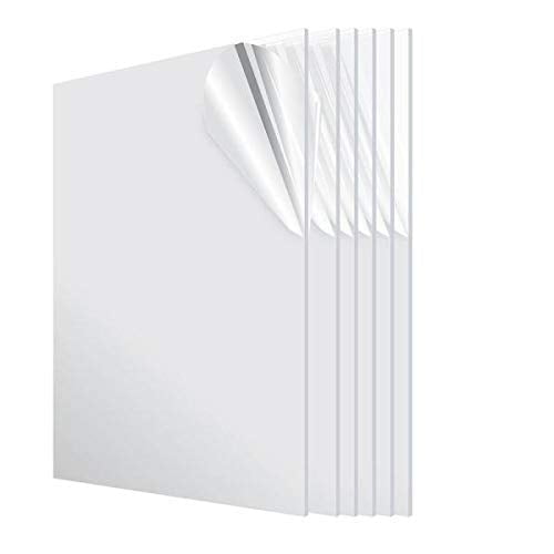 KastLite Clear Acrylic Sheet | 1/8" / .125" Thick | Nominal 2' x 4' | Lightweight Plexiglass | For Craft Projects, Signage, DIY Projects & More