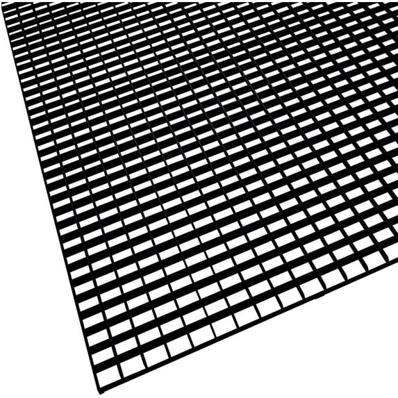 KastLite Egg Crate Panel 5-Pack in Black | Polystyrene | Nominal 2' x 4' with 1/2" x 1/2" x 3/8" Cell Size | Manufactured by American Louver