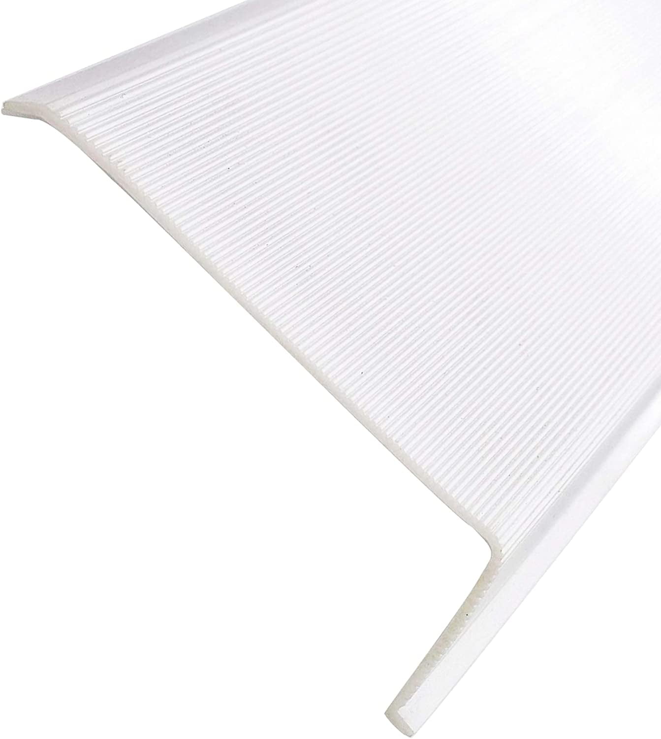 Beam Lighting 21" L-Shape Under Cabinet Light Cover - White Ribbed Acrylic Diffuser Replacement (20-7/8" X 2-7/8" X 1") - View #7
