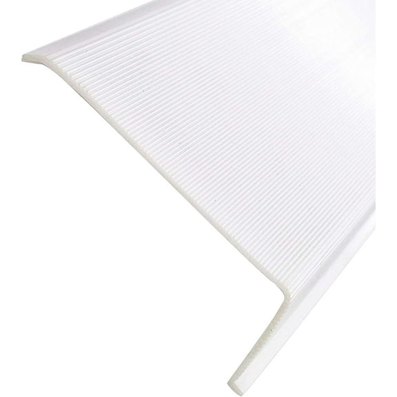 KastLite Linear Under Cabinet Lens Diffuser | White Ribbed Acrylic Replacement Cover | 42" Length x 2-7/8" Width x 1" Height with Non-Yellowing Acrylic Lens