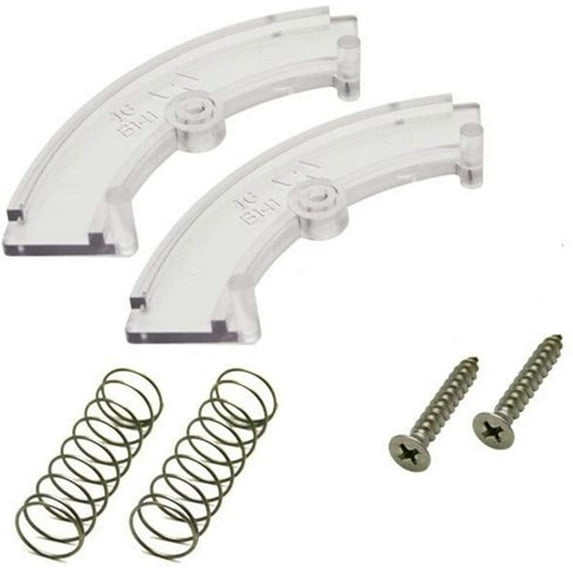 KastLite Post Top Fitter Hardware Kit | Clear Outdoor Post Top Fitter Wing Clamps | Includes 2 Clamps, 2 Screws & 2 Springs