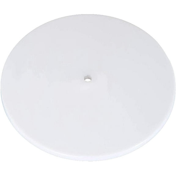 KastLite Round Diffuser | Frosted White Acrylic | 13" Diameter with 3/8" Center Hole | 1/8" Thick Disc | For Drum-Style Lampshades & Pendants | Fits 13.5-15" Openings