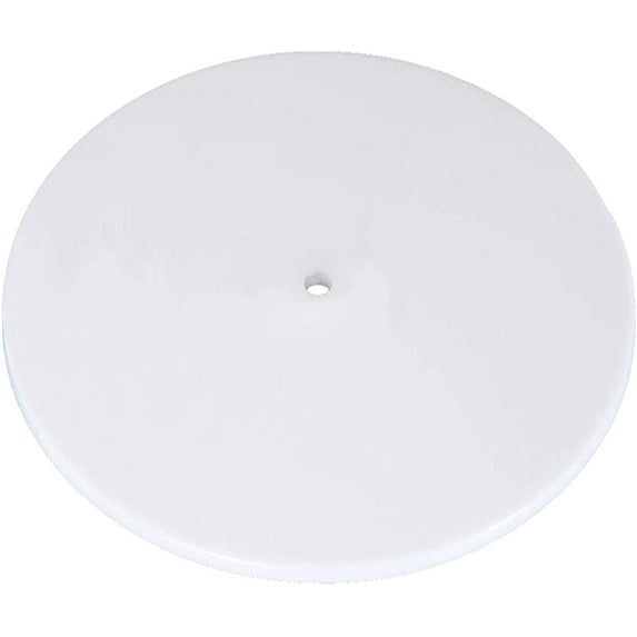 KastLite Round Diffuser | Frosted White Acrylic | 15" Diameter with 3/8" Center Hole | 1/8" Thick Disc | For Drum-Style Lampshades & Pendants | Fits 15.5-17" Openings