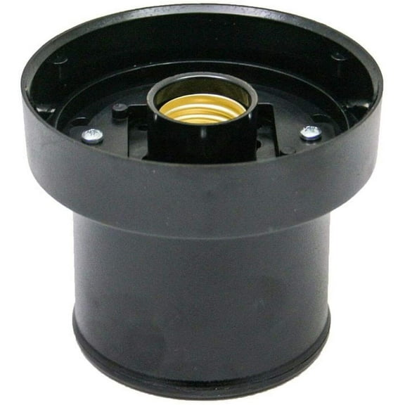 KastLite Twist Lock Post Top Fitter | Black Finish | Polycarbonate | Works with 4" Twist Lock Fitters