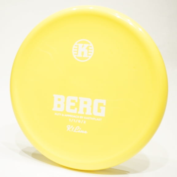 Kastaplast K1 Berg Disc Golf Putter & Approach Disc, Pick Color/Weight [Stamp & Exact Color May Vary] Yellow 173-174 grams