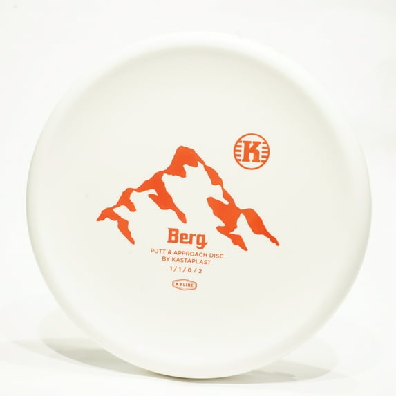 Kastaplast K3 Berg Disc Golf Putter & Approach Disc, Pick Color/Weight [Stamp & Exact Color May Vary] White 175-176 grams