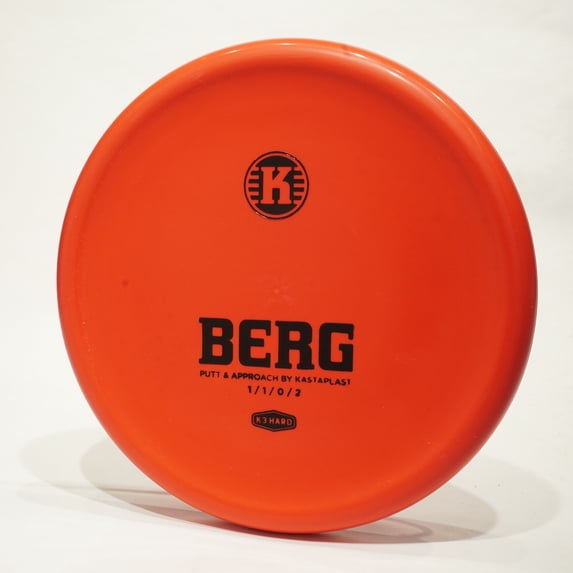 Kastaplast K3 Hard Berg Disc Golf Putter & Approach Disc, Pick Color/Weight [Stamp & Exact Color May Vary] Red 173-174 grams