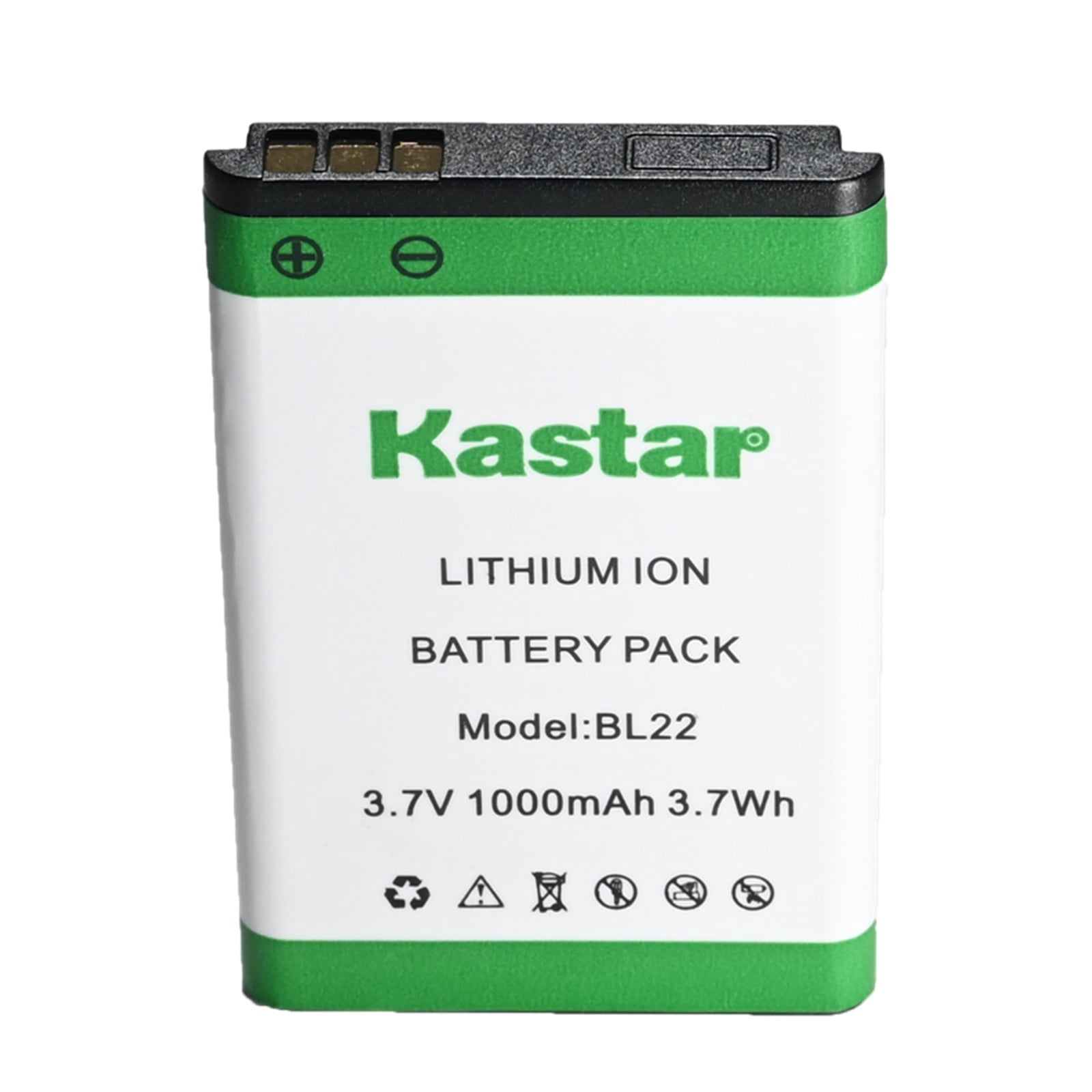 Li Rt Kastar 1-Pack BL22 3.7V 1000mAh Li-Ion Battery Replacement for Retevis ...