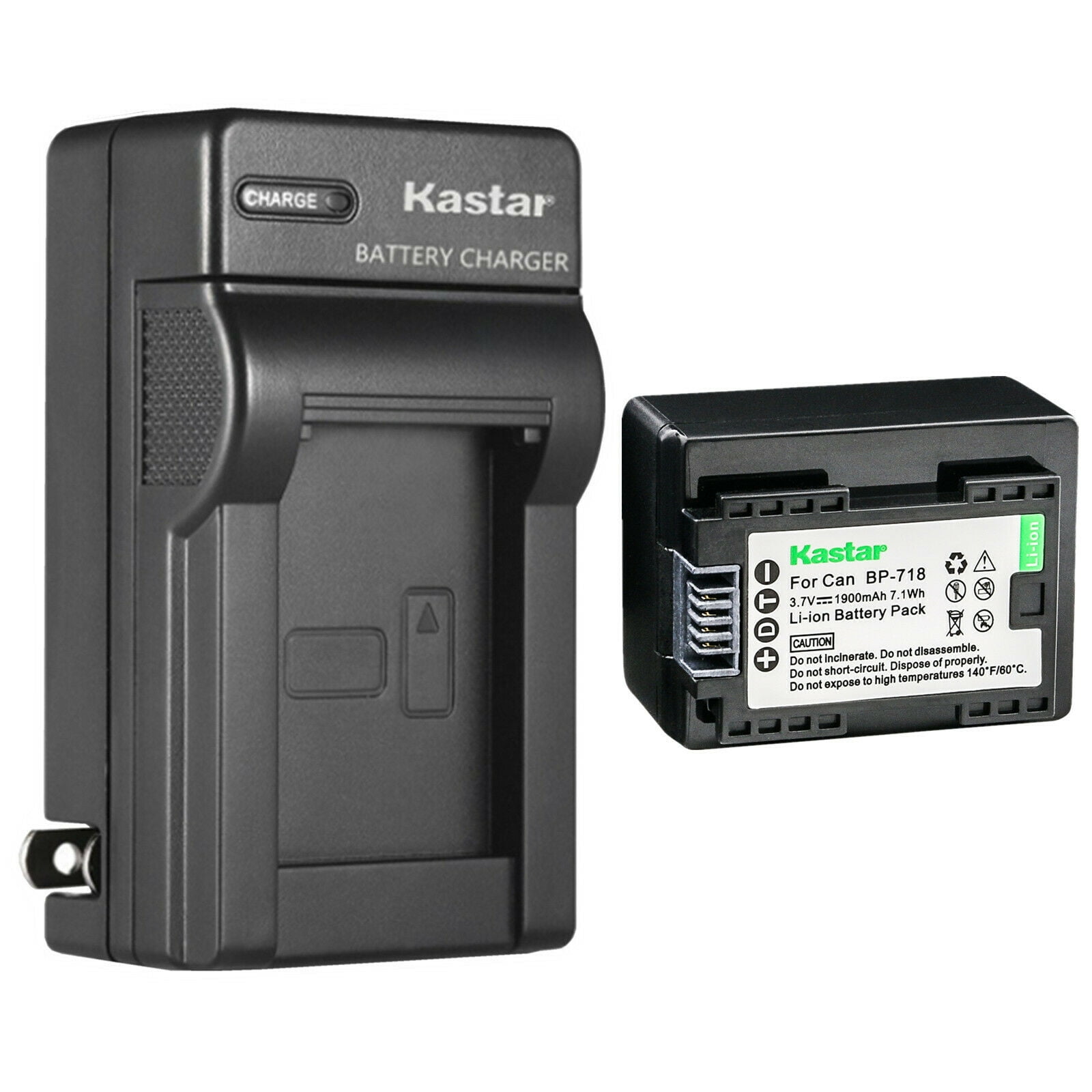 Kastar BP-718 BP718 AC Wall Charger Compatible with Canon VIXIA HF - Main Image