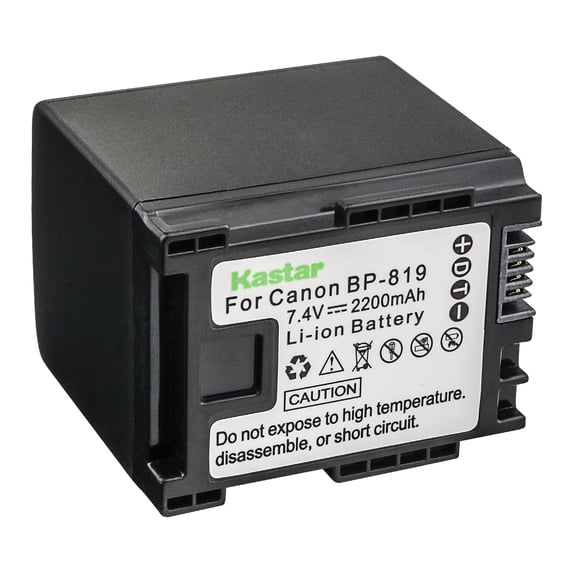 Kastar 1-Pack BP-819 Battery 7.4V 2200mAh Replacement for Canon VIXIA HF M32 HFM32, VIXIA HF M36 HFM36, VIXIA HF M300 HFM300, VIXIA HF M301 HFM301, VIXIA HF M306 HFM306 Camera