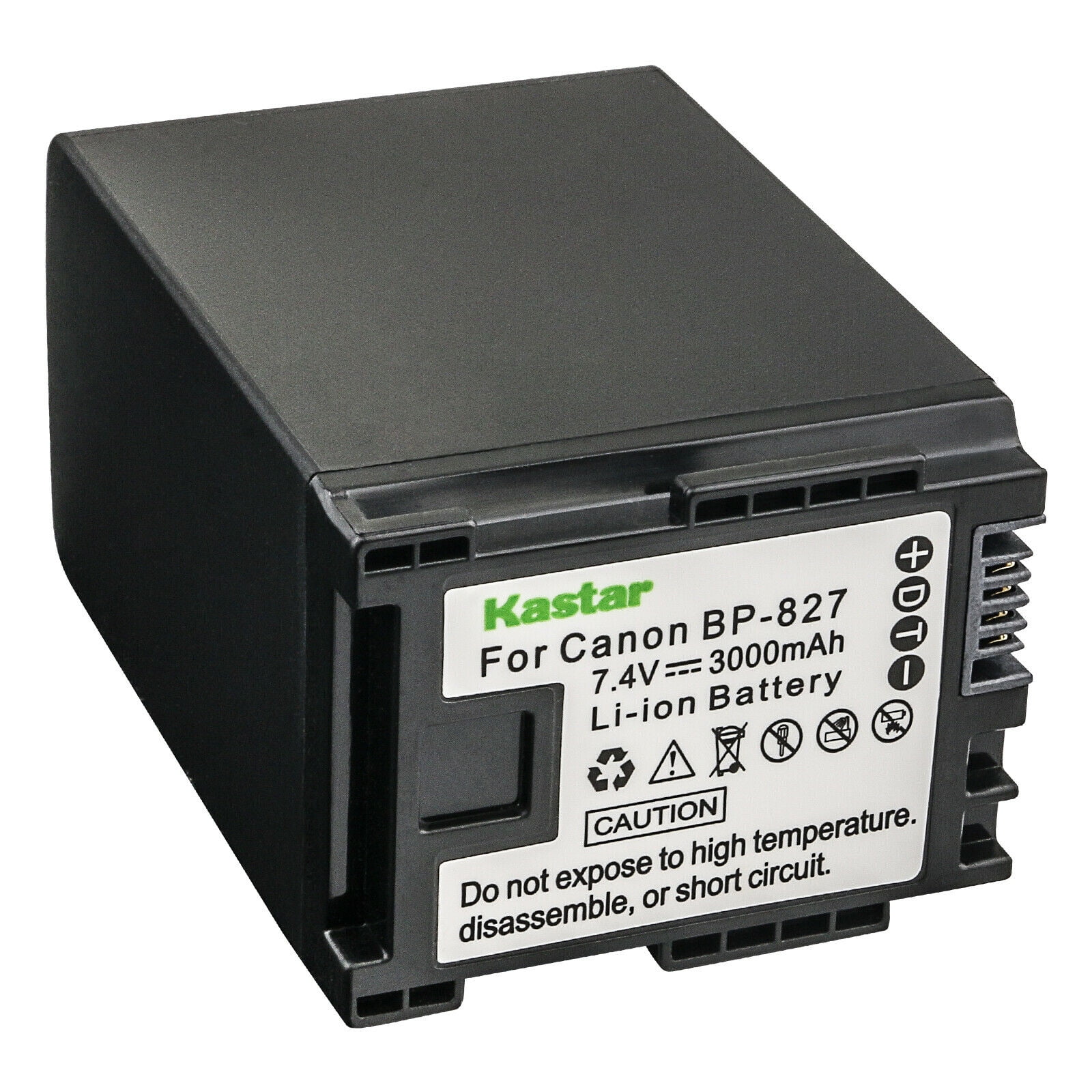 Batterie Li-Ion Compatible BP-827 BP-808 BP-809 BP-819 2 X Batterie LI-ION Haute Perforance Replaçant BP-827 808 BP-809 BP Accu Li-ion 7.4V Caméscope