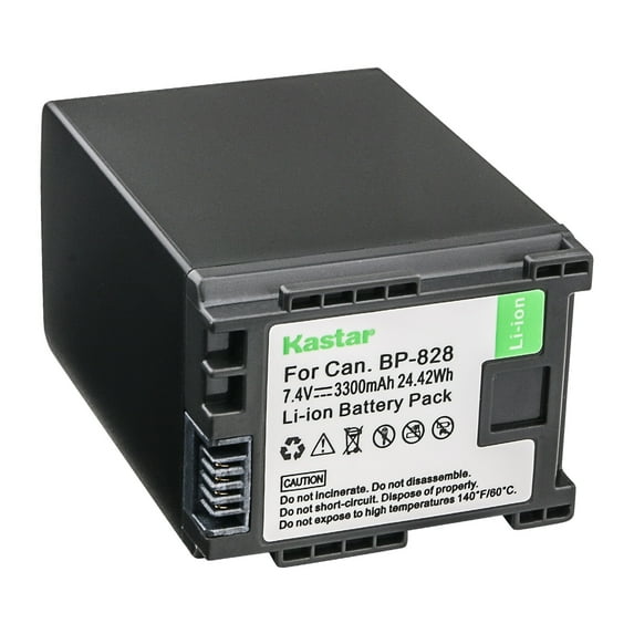 Kastar 1-Pack BP-828 Battery 7.4V 3300mAh Replacement for Canon BP-820 BP820, BP-828 BP828 Battery, Canon CG-800 CG800 Charger, Canon VIXIA HF G50 UHD 4K, VIXIA HF G60, VIXIA GX10 Camcorder