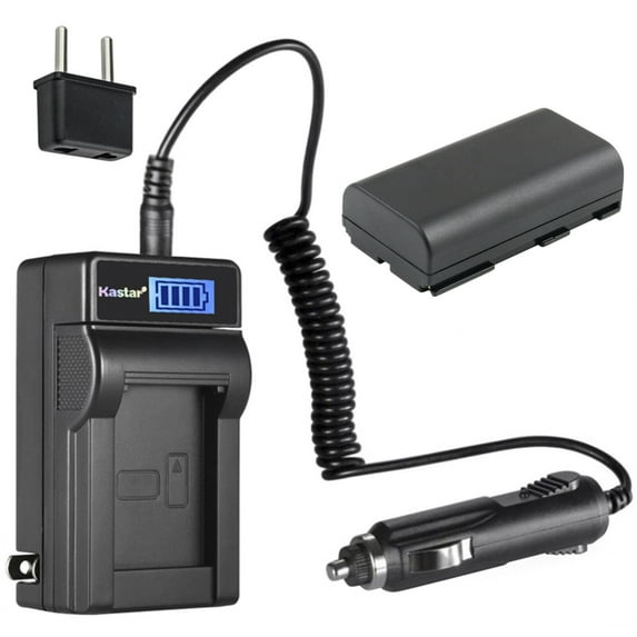 Kastar 1-Pack BP-911 BP-915 Battery and LCD AC Charger Compatible with Canon XH-A1S HD, XH-A1SE HDV, XH-G1 HDV, XH-G1S, XH-G1S HD, XL-H1A, XL-H1S, XL-H1S HD, XL-1, XL-1S, XL-2, XM1, XM2, XV1, XV2