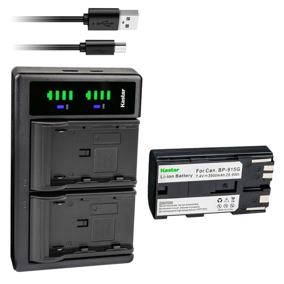 Kastar 1-Pack BP-915G Battery and LTD2 USB Charger Compatible with Riegl FG21-P Riegl FG21P, Phase One IQ, Phase One Laser IQ, Phase One IQ3, Phase One IQ4, Phase One P25