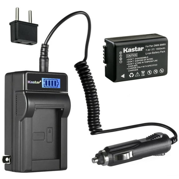 Kastar 1-Pack BP-DC9 Battery and LCD AC Charger Compatible with Leica BP-DC9 BP-DC9-E BP-DC9-U BPDC9 Battery, Leica BC-DC9 BC-DC9-E BC-DC9-U Charger, Leica V-Lux 2, Leica V-Lux 3 Digital Camera