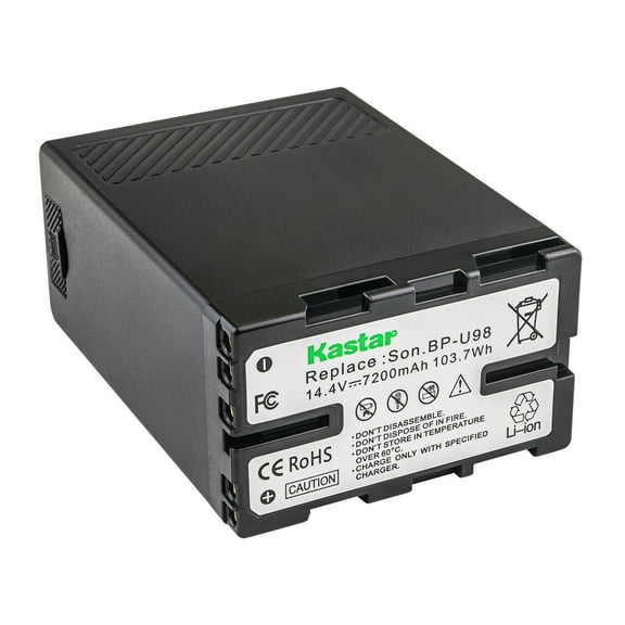 Kastar 1-Pack BP-U98 Battery Replacement for Sony PXW-Z190, PXW-Z280, PMW-100, PMW-150, PMW-150P, PMW-160, PMW-200, PMW-300, PMW-300K1, PMW-EX1, PMW-EX1R, PMW-EX3, PMW-EX3R, PMW-EX160 Camera