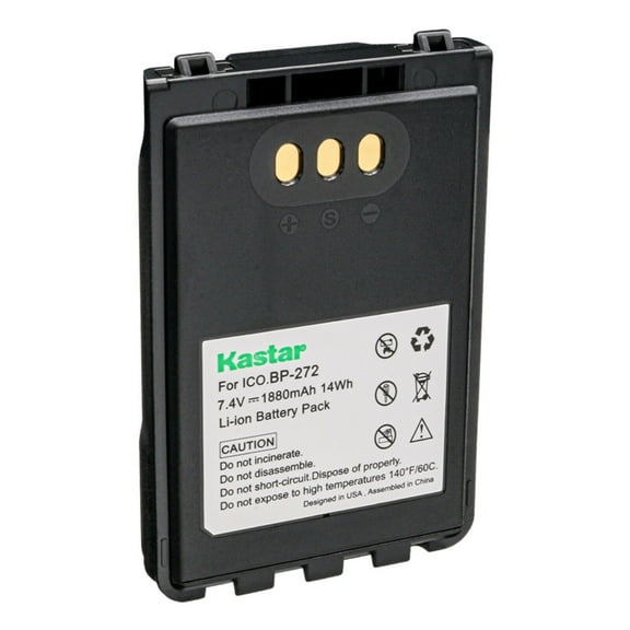 Kastar 1-Pack BP272 Battery Replacement for Icom BP-271 Icom BP-272Li Battery, Icom IC-31A, Icom IC-31E, Icom IC-51A, Icom IC-51E, Icom ID-52, Icom IC-705 Two Way Radios