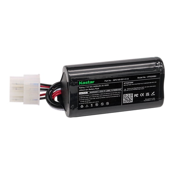 Kastar 1-Pack Battery, 7.4V 3400mAh, Replacement for Verifone BPK169-001-01-A, BPK182-001 Battery, Verifone PCA169-001-01, PCA169-404-01-A, Ruby 2, Ruby CI POS System