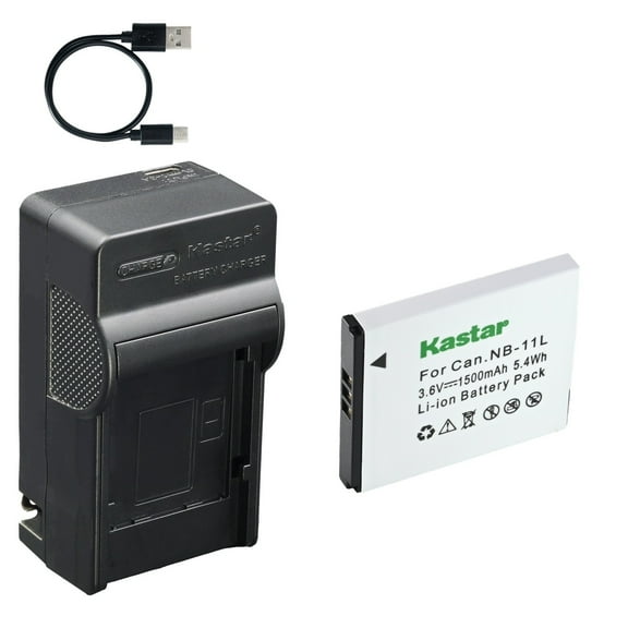 Kastar 1-Pack Battery and AC & USB-C Charger, Compatible with Canon NB-11L, NB-11LH, PowerShot ELPH 110 150 180 190 360, SX400 SX410 SX420, A2300 A2400 A2500 A2600 A3400 A4000 Cameras