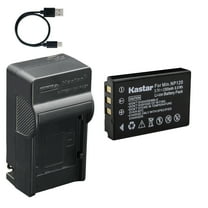 Kastar 1-Pack Battery and AC & USB-C Charger, Compatible with Minolta NP-120 MN35Z MN4K40NV MN80NV MN88NV MN90NV MN200NV MN220NV, Zoom BT-03 Q8, Fieldpiece SRL2 SRL8, EXFO AXS-110, Lawmate PV-1000